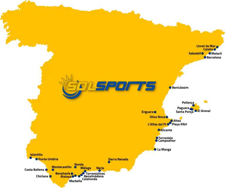 Mapa SolSport spain